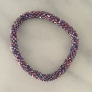 Beaded roll bracelet